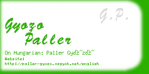 gyozo paller business card